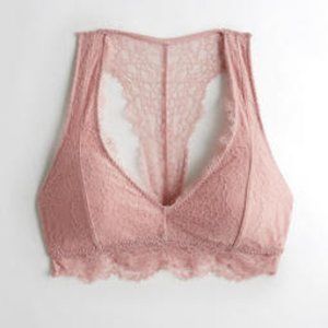 Lace Racerback Bralette With Removable Pads NWOT